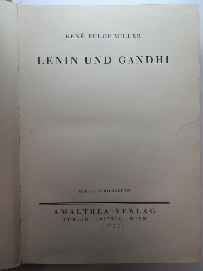 2 E 238 : Lenin und Gandhi (1927)