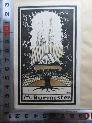 - (Burmester, M.), Etikett: Exlibris; 'R. N.
M. Burmester'. ;2 E 126 : Les Coupables : documents officiels inédits sur la responsabilité de la guerre et les dessous de la paix (1935)