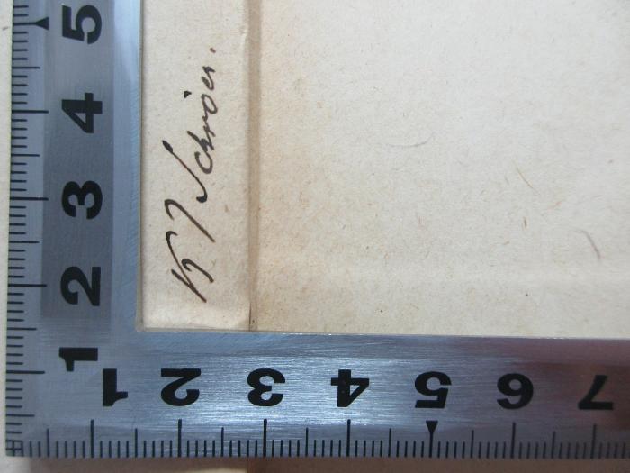 - (Schröen, K. L.), Von Hand: Name; 'K. L. Schröer'. ;3 L 99 : Wörterbuch zu Goethe's Faust (1891)