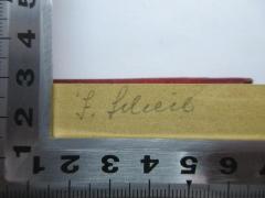 - (Scheil, F.), Von Hand: Name; 'F. Scheil'. 