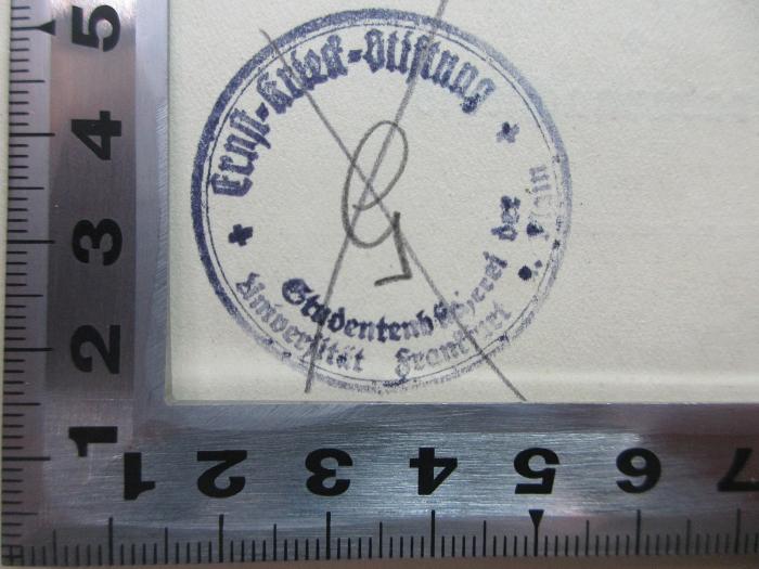 - (Ernst-Krieck-Stiftung), Stempel: -; 'Ernst-Krieck-Stiftung
Studentenbücherei der
Universität Frankfurt a. Main'. ;&lt;&lt;4'&gt;&gt; 2 E 107 - Reg. : Propyläen-Weltgeschichte : [11] Alphabethisches Gesamtregister : Gesamtinhaltsverzeichnis aller zehn Bände : Literaturnachweis ([1933])