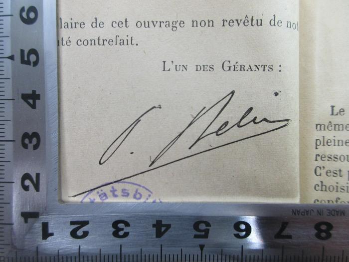 -, Von Hand: -; 'S. Nel[?]';3 E 25&lt;13&gt;1 : Manuel historique de politique étrangère : 1. Les origines (1610 - 1789) (1946)