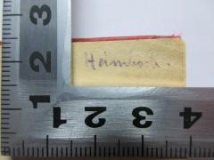 - (Heimbach), Von Hand: Name; 'Heimbach'. 