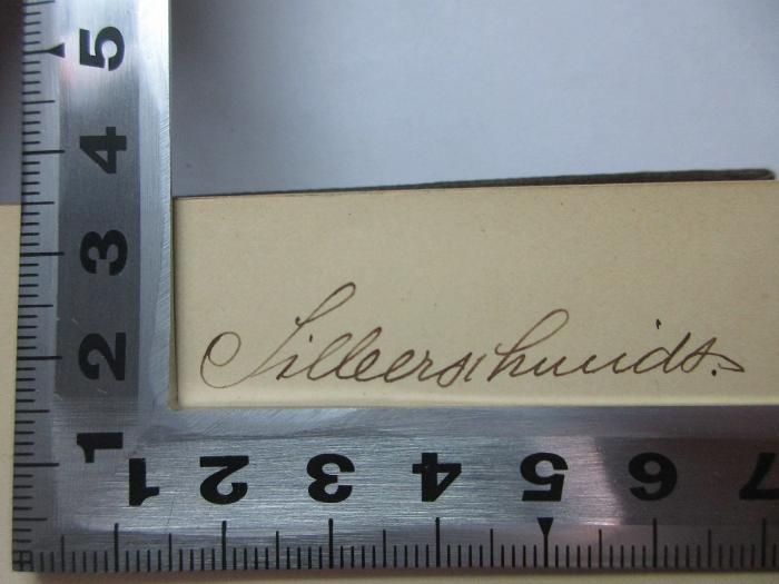 - (Silberschmidt), Von Hand: -; 'Silberschmidt'. ;1 E 5&lt;4&gt; - 1 : Weltgeschichte für das deutsche Volk : 1 Geschichte der alten Welt (1888)