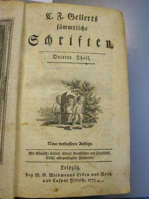 L 220 Gel 4 3.4.: C. F. Gellerts sämmtliche Schriften (1775)