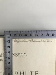 - (Rosenbaum, Elijahu), Von Hand: Name; 'Elijahu Rosenbaum'. 