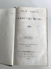 Td 475.11 (ausgeschieden) : Th. G. von Hippel's sämmtliche Werke. Lebensläufe nach aufsteigender Linie (1828)