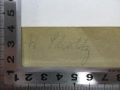 - (Schultz, W.), Von Hand: Name; 'W. Schultz'. 