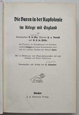 2 F 102-4 : Die Buren in der Kapkolonie im Kriege mit England (1902)