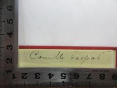 - (Gaspar, Camille), Von Hand: Name; 'Camille Gaspar'. 