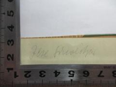 - (Schweitzer, Ilse), Von Hand: Name; 'Ilse Schweitzer'. 