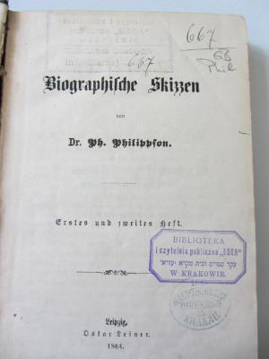 GB Phil : Biographische Skizzen (1864)
