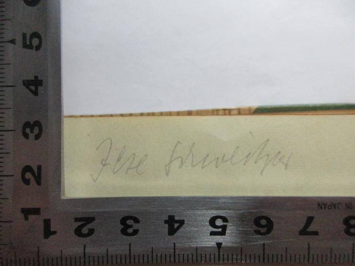 - (Schweitzer, Ilse), Von Hand: Name; 'Ilse Schweitzer'. ;4 D 508 - 2 : Handwörterbuch der Betriebswirtschaft : 2. Breslau - Handels-Hochschulwesen (1926)