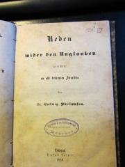 J Phi VII : Reden wider den Unglauben gerichtet an alle denkenden Israeliten (1856)