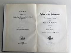 Bm 606 2 : Über Juden und Judentum. Vorträge und Aufsätze (1910)
