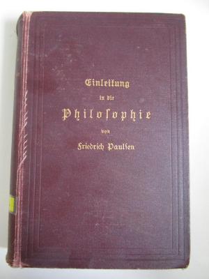 VIII 921 2. Ex.: Einleitung in die Philosophie (1909)