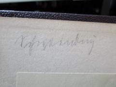 - (Schweinburg, Victor), Von Hand: Autogramm, Name; 'Schweinburg'. 