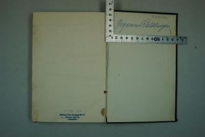 - (Weltlinger, Siegmund), Von Hand: Autogramm, Name; 'Siegmund Weltlinger'. 