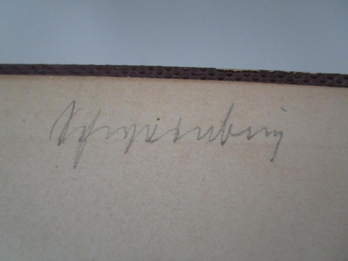 II 16675 3. Ex.: Aus West-Afrika 1873 - 1876 : Erlebnisse und Beobachtungen (1879);- (Schweinburg, Victor), Von Hand: Autogramm, Name; 'Schweinburg'. 