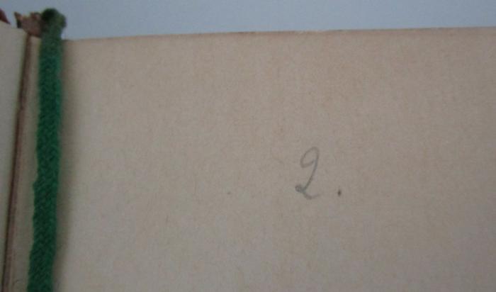 II 19474 d 2. Ex.: Samoa : die Perle der Südsee (1900);- (unbekannt), Von Hand: Nummer; '2.'. 