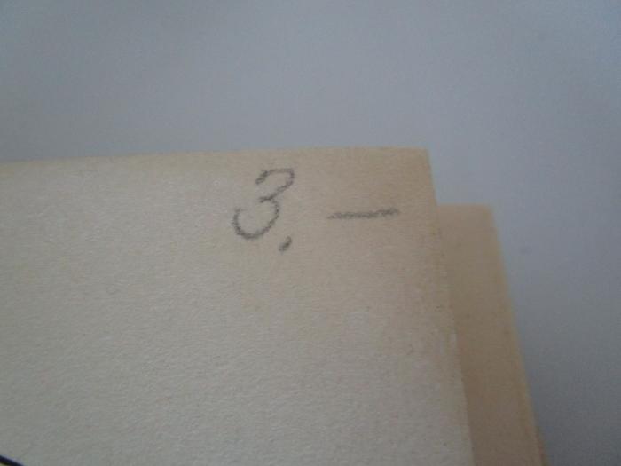 II 19581 2. Ex.: Im Lande des Paradiesvogels : Ernste und heitere Erzählungen aus Deutsch Neu-Guinea (1916);- (unbekannt), Von Hand: Preis; '3.-'. 