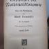 VII 20 aa 5. Ex.: Geschichte der Nationalökonomie : Eine erste Einführung (1919)