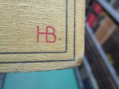 - (Bumann, Helmut), Von Hand: Initiale, Monogramm; 'HB.'.  (Prototyp)