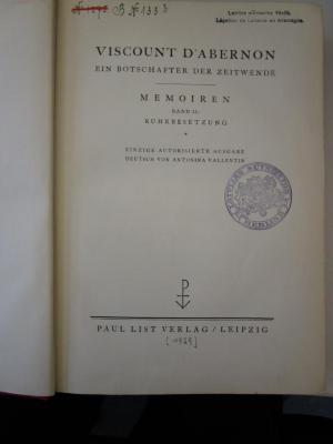 G46 / 1475, Ar 6 2, 2. Ex.: Ruhrbesetzung ([1929])