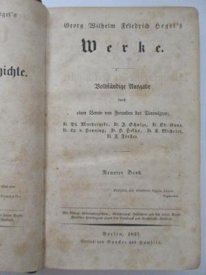 1 G 346<a>-9 : Vorlesungen über die Philosophie der Geschichte (1837)</a>