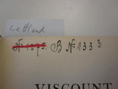 G46 / 1475, Ar 6 2, 2. Ex.: Ruhrbesetzung ([1929]);G46 / 1475 (Lettland. Gesandtschaft (Deutsches Reich)), Von Hand: Signatur; 'No 1275
B No 133,2'. 