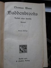 III 46360 i 1: Buddenbrooks : Verfall einer Familie : Roman (1904)