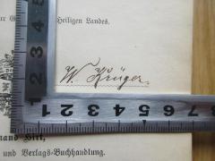 - (Krüger, W.), Von Hand: Autogramm; 'W. Krüger'. 