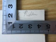 - (Richter, Olga), Von Hand: Autogramm; 'Richter'. 