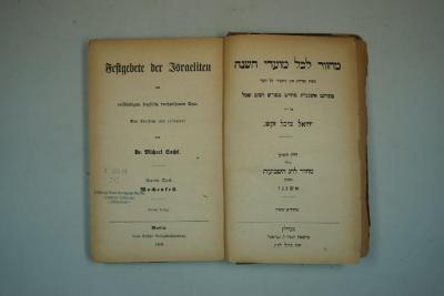 F 233 78 [9]: Festgebete der Israeliten mit vollständigem, sorgfältig durchgelesenem Texte. Neunter Theil. Wochenfest. (1869)