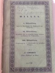 J Chor I : Hillel (1837)