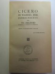 5 W 15&lt;3&gt; : Cicero im Wandel der Jahrhunderte (1912)