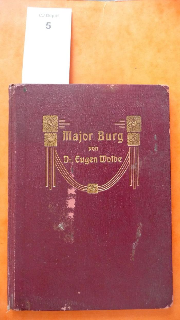  Major Burg. Lebensbild eines jüdischen Offiziers. (1907)
