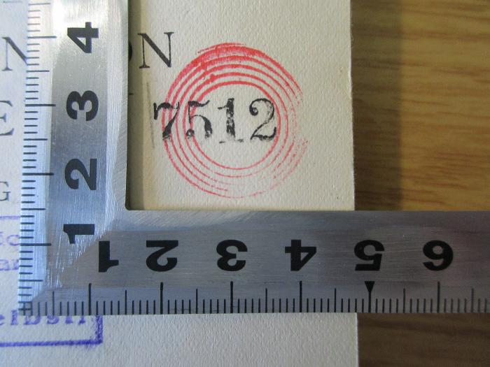 18/79/13442(9) : Die Zauberin von Kastilien : Erzählung (1926);-, Stempel: Exemplarnummer, -; '7512'