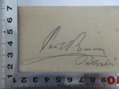- (Klammer, Paul), Von Hand: Autogramm; 'Paul Klammer
Sokratäs'. 