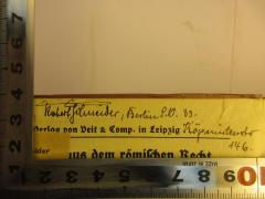 - (Schneider, Robert R.), Von Hand: Autogramm, Ortsangabe; 'Robert Schneider, Berlin S.O. 33.
Köpenicker Str.[?]
146.'. 