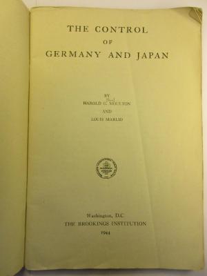 2 C 96 : The control of Germany and Japan (1944)