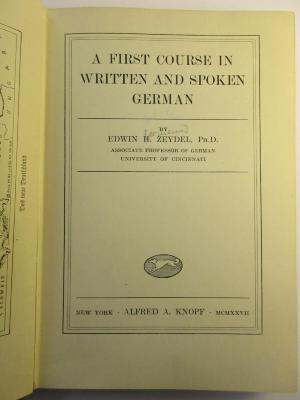10 X 490 : A first course in written and spoken German (1927)
