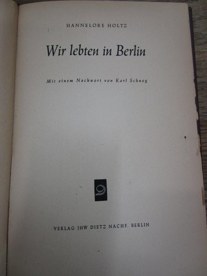 Cm 6650 3. Ex.: Wir lebten in Berlin (1947)