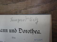 - (Tietz, Irmgard), Von Hand: Autogramm, Name; 'Irmgard Tietz'. 