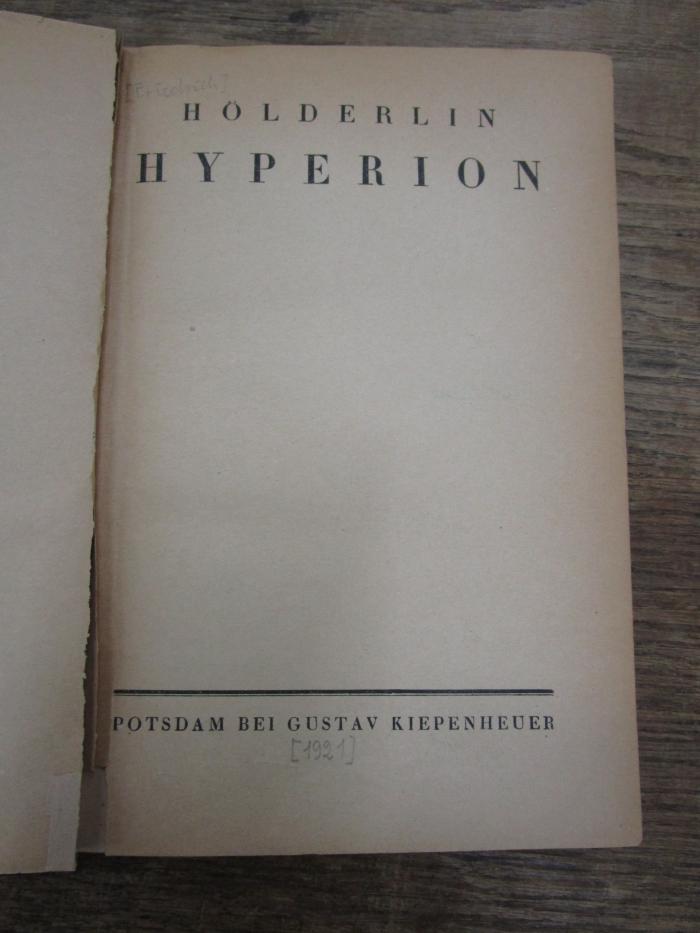 Cl 663 1921: Hyperion ([1921])