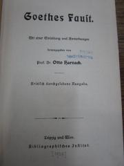 Cl 608: Goethes Faust ([1908])