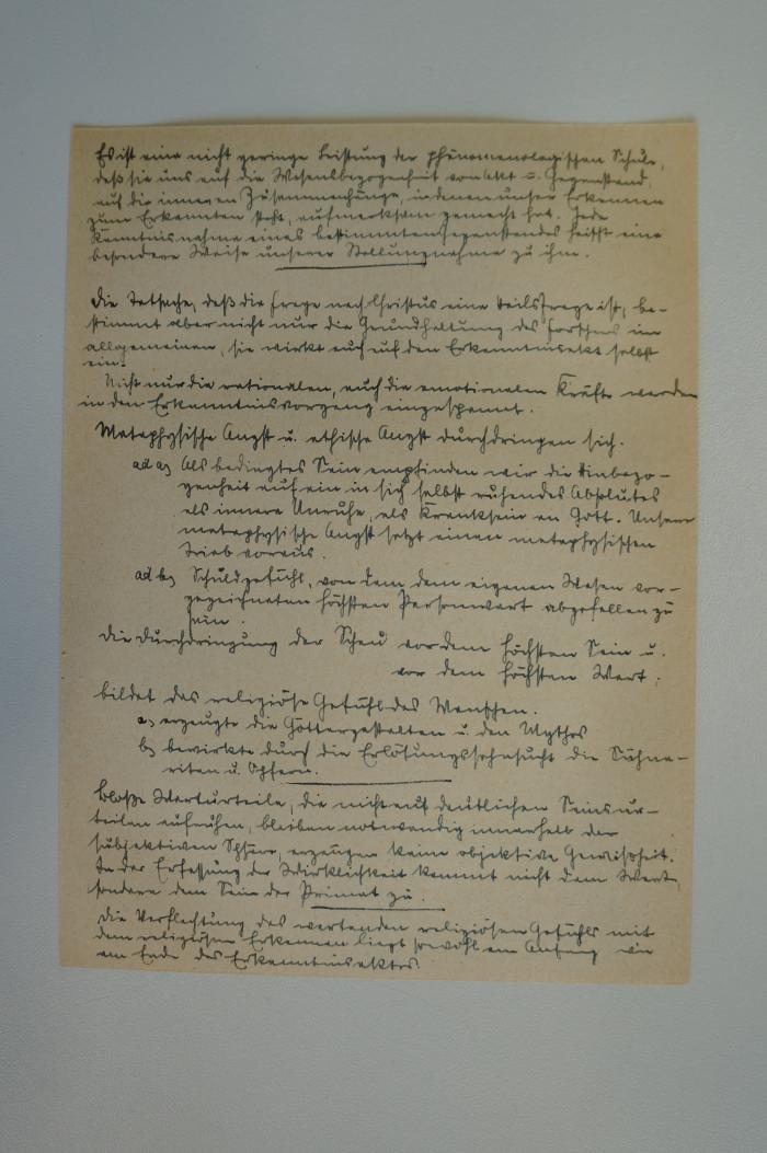 07 009884 : Jesus Christus (1933);- (Lais, Hermann), Papier: Notiz; '[...]'. 