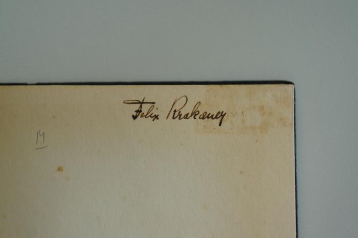 08 025765 : Die Gesetzeslehrer. Von Schimon dem Wahrhaftigen bis zum Auftreten Hilles (1936);- (Krakauer, Felix), Von Hand: Autogramm; 'Felix Krakauer'. ;- (unbekannt), Klebespuren: -. 
