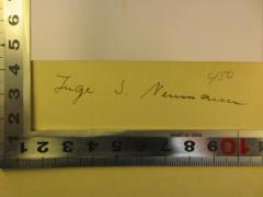 - (Neumann, Inge S.), Von Hand: Autogramm; 'Inge S. Neumann'. 