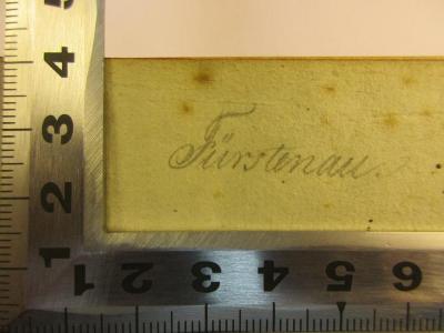 - (Fürstenau, [?]), Von Hand: Autogramm; 'Fürstenau'. 